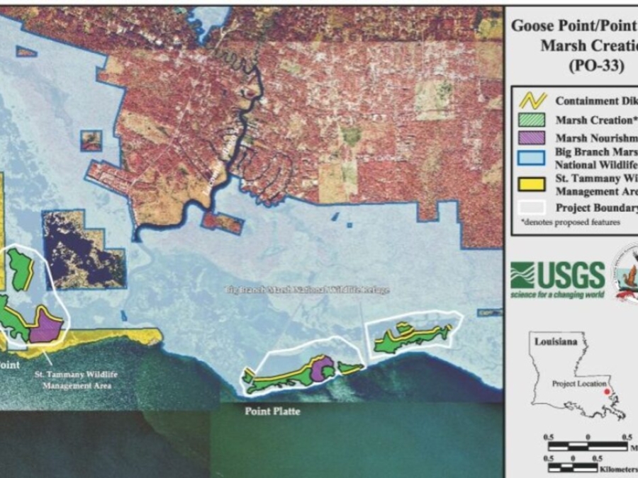 Goose Point/Point Platte Marsh Creation (Po-33)