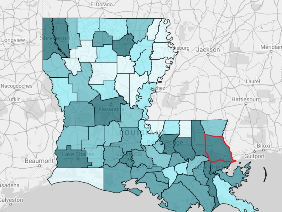 Census Data For St. Tammany Parish