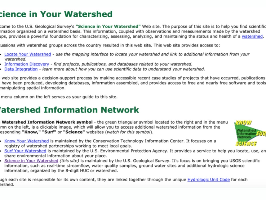 Science In Your Watershed