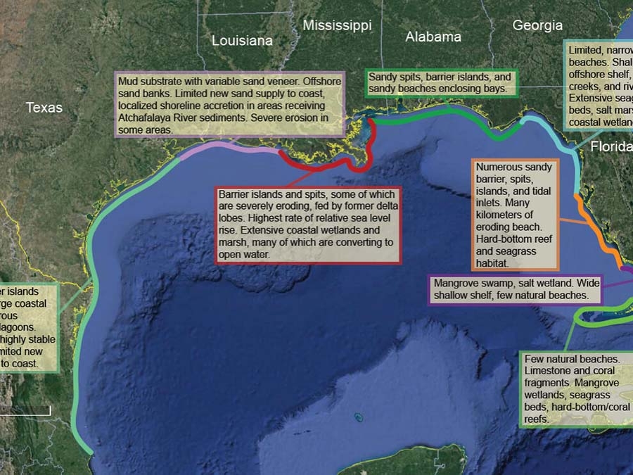 Gulf Coast (Source: Pendleton et al., 2010)